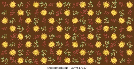 A tropical seamless pattern with detailed foliage. Elegant vector illustration suitable for modern textile and background design.