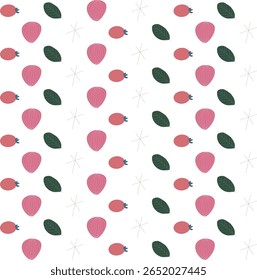 A tropical seamless pattern with detailed foliage. Elegant vector illustration suitable for modern textile and background design