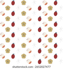 A tropical seamless pattern with detailed foliage. Elegant vector illustration suitable for modern textile and background design
