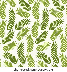 Tropical seamless pattern. Floral ornament. 