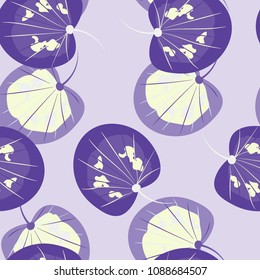 Tropical seamless pattern with leaves.