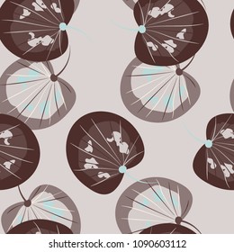 A tropical seamless pattern with leaves. Tropical leaves.