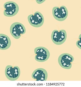 Tropical seamless pattern with leaves.