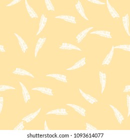 Tropical seamless pattern with leaves. Beautiful tropical isolated leaves. Fashionable summer background with leaves for fabric, wallpaper, paper, covers.