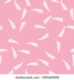 Tropical seamless pattern with leaves. Beautiful tropical isolated leaves. Fashionable summer background with leaves for fabric, wallpaper, paper, covers.