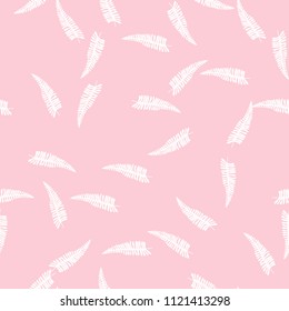 Tropical seamless pattern with leaves. Beautiful tropical isolated leaves. Fashionable summer background with leaves for fabric, wallpaper, paper, covers.