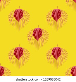 Tropical seamless pattern with leaves. Beautiful tropical isolated leaves. Fashionable summer background with leaves for fabric, wallpaper, paper, covers.