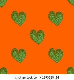 Tropical seamless pattern with leaves. Beautiful tropical isolated leaves. Fashionable summer background with leaves for fabric, wallpaper, paper, covers.