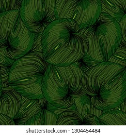 Tropical seamless pattern with leaves. Leaves of Montrera.