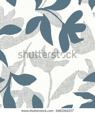 Tropical Seamless pattern with linear tropical leaves. Line art botanical background. Hand drawn vector illustration.Botanical bamboo palm seamless pattern with lush jungle leaves, organic branches, 
