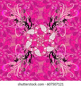 Tropical seamless pattern with many abstract flowers. Varicolored vector seamless illustration.