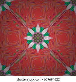 Tropical seamless pattern with many abstract flowers. Varicolored vector seamless illustration.