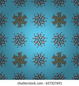 Tropical seamless pattern with many abstract flowers. Varicolored vector seamless illustration.