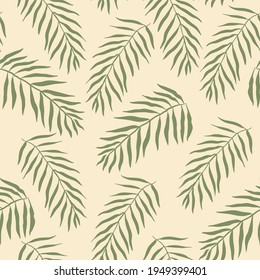 Patrón tropical sin foco, vector de fondo verde natural. Patrón floral.Ilustración vectorial de material.