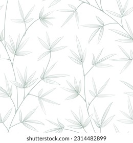 Tropical seamless pattern on white background.