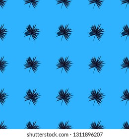 Tropical seamless pattern with palm leaves. Exotic leaves.