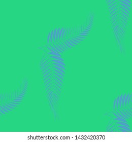 Tropical seamless pattern with palm leaves. Design