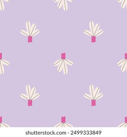 Tropical seamless pattern. Summer. Cute Palm tree .Repeat background,  print, bright childish wallpaper.