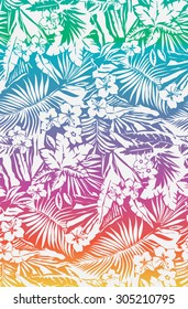 Tropical seamless pattern in vector