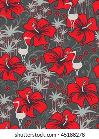 tropical seamless retro pattern