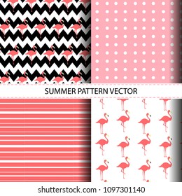 Tropical Seamless Vector Floral Summer Pattern