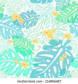 tropical seamless vector pattern