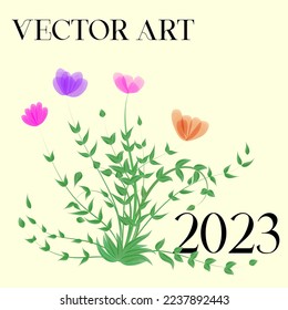 Tropical set vector flowers. card with floral illustrations. Flowers with exotic leaf isolated on a solid background. composition for invitations to celebrities' parties or holidays