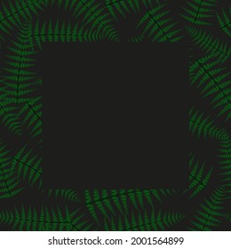 tropical style. frame for the cover. vector print tropics