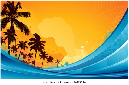 Tropical summer background