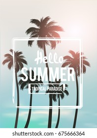 Tropical summer background