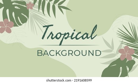 tropischer Sommerhintergrund. Vektordesign.
