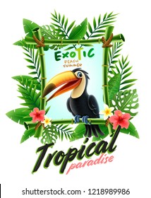 tropical summer banner