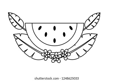 tropical summer cartoon