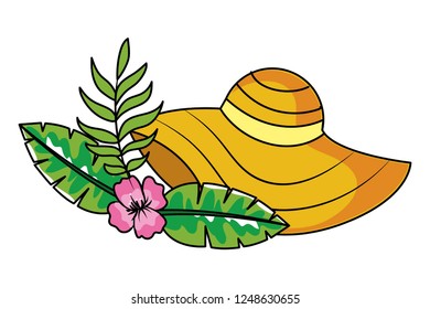 tropical summer cartoon 