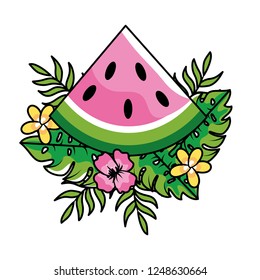 tropical summer cartoon 