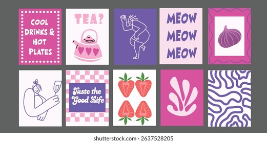 Tropical Summer Food Banner with Colorful Produce. Designed with a handpicked, rustic style and modern typography. Great for summer food promotions, menu boards, and wellness campaigns.
