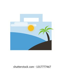 Tropical summer holiday illustration