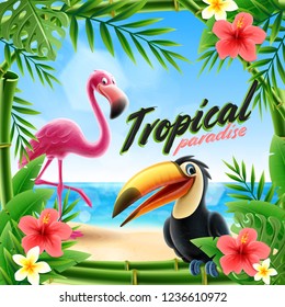 tropical summer illustration