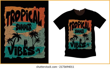 Tropical summer, new and unique typography, fish in the sea, holidays t-shirt printing design for girls, mens and boys. Summer beach tee shirt design template.
