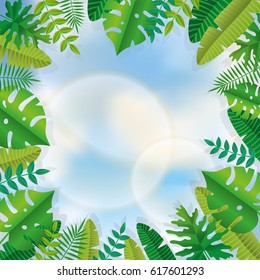 Tropical summer paper background