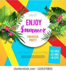 Fiesta de verano tropical