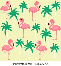  Tropical summer pattern vector illustration