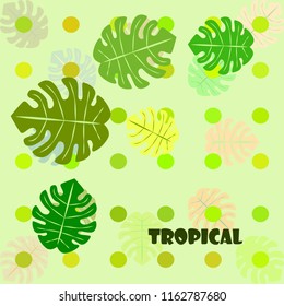 tropical summer tropical plant vector background