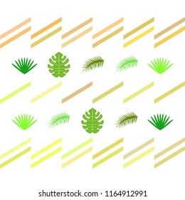 tropical summer tropical plant vector background