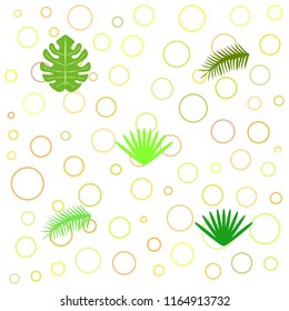 tropical summer tropical plant vector background