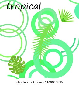 tropical summer tropical plant vector background