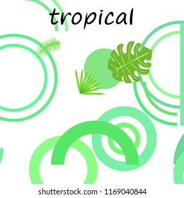 tropical summer tropical plant vector background