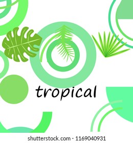 tropical summer tropical plant vector background