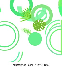 tropical summer tropical plant vector background