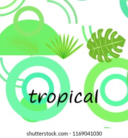 tropical summer tropical plant vector background